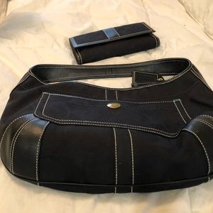 Black Coach Purse and Wallet